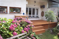 Terras met opbouw